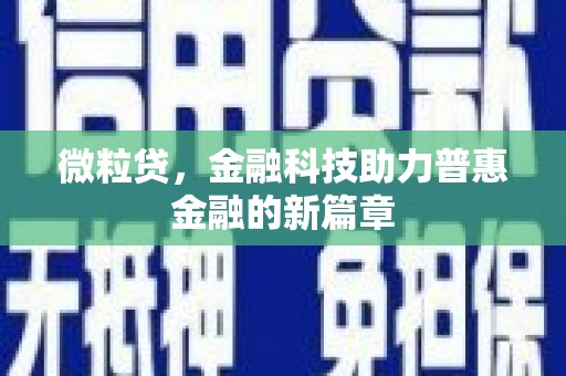 岳麓微粒贷，金融科技助力普惠金融的新篇章