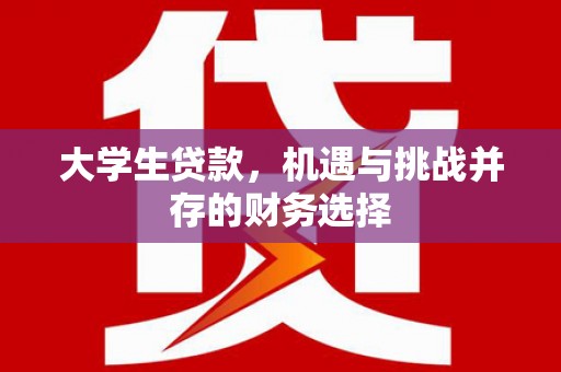 岳麓大学生贷款，机遇与挑战并存的财务选择