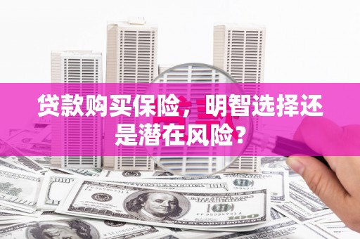 岳麓贷款购买保险，明智选择还是潜在风险？