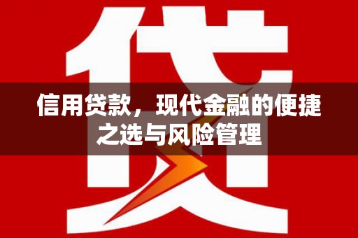 岳麓信用贷款，现代金融的便捷之选与风险管理