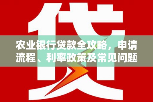 岳麓农业银行贷款全攻略，申请流程、利率政策及常见问题解析