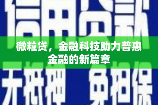 岳麓微粒贷，金融科技助力普惠金融的新篇章