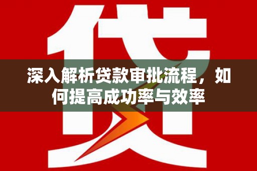 岳麓深入解析贷款审批流程，如何提高成功率与效率