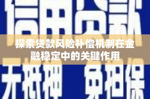 岳麓探索贷款风险补偿机制在金融稳定中的关键作用