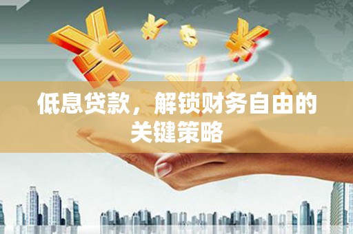 岳麓低息贷款，解锁财务自由的关键策略