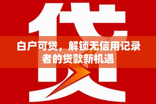 岳麓白户可贷，解锁无信用记录者的贷款新机遇