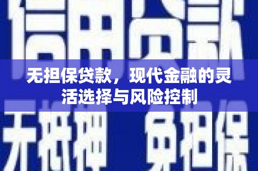 岳麓无担保贷款，现代金融的灵活选择与风险控制
