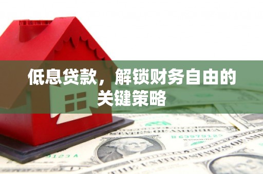 岳麓低息贷款，解锁财务自由的关键策略