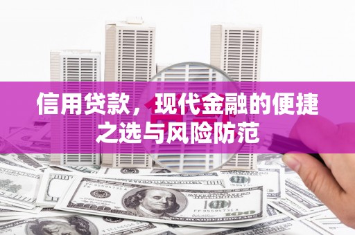 岳麓信用贷款，现代金融的便捷之选与风险防范