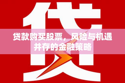 岳麓贷款购买股票，风险与机遇并存的金融策略