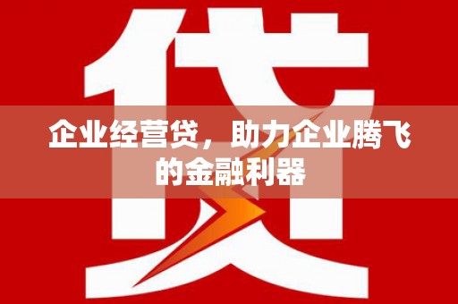 岳麓企业经营贷，助力企业腾飞的金融利器