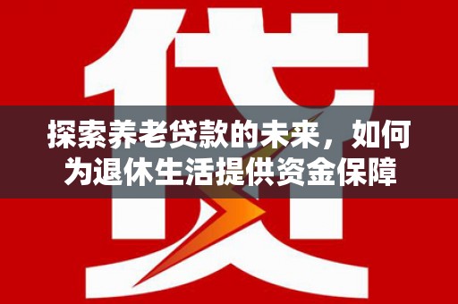 岳麓探索养老贷款的未来，如何为退休生活提供资金保障