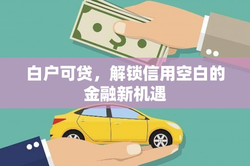 岳麓白户可贷，解锁信用空白的金融新机遇