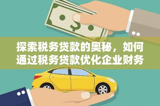 岳麓探索税务贷款的奥秘，如何通过税务贷款优化企业财务