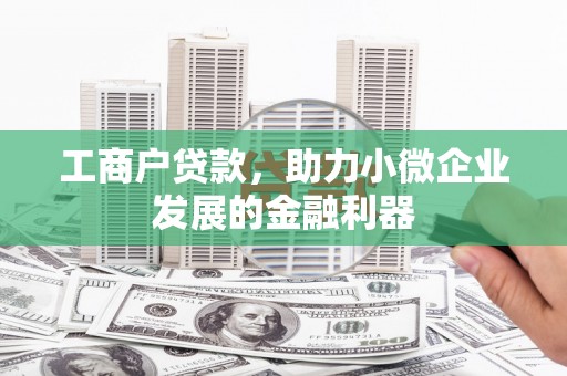岳麓工商户贷款，助力小微企业发展的金融利器