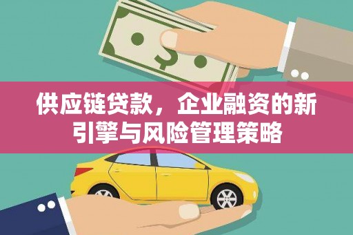 岳麓供应链贷款，企业融资的新引擎与风险管理策略