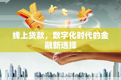 岳麓线上贷款，数字化时代的金融新选择