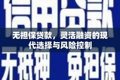 岳麓无担保贷款，灵活融资的现代选择与风险控制