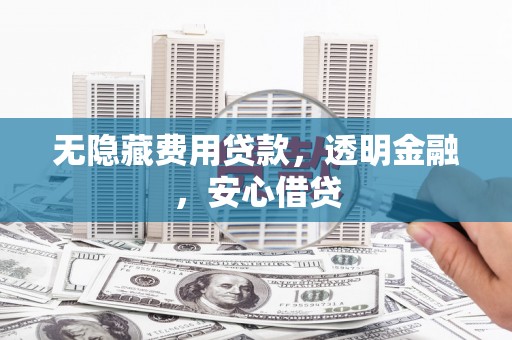 岳麓无隐藏费用贷款，透明金融，安心借贷