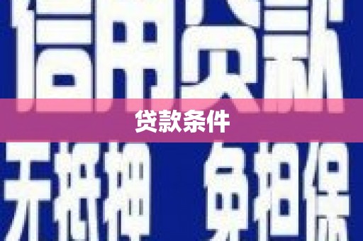 岳麓贷款条件