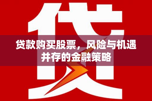 岳麓贷款购买股票，风险与机遇并存的金融策略