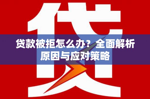岳麓贷款被拒怎么办？全面解析原因与应对策略