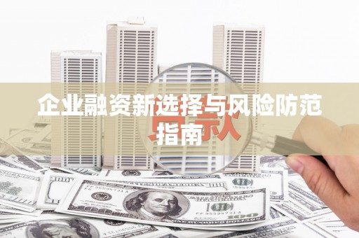岳麓企业融资新选择与风险防范指南